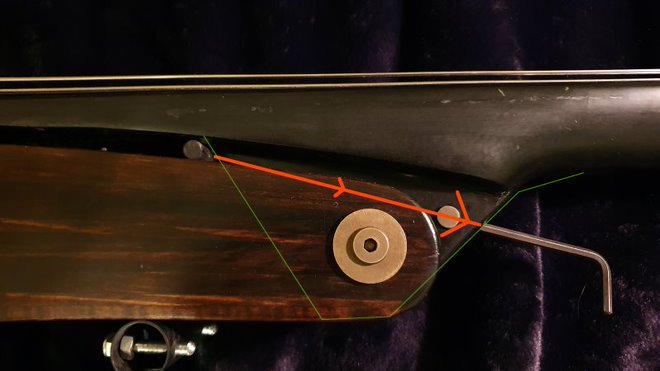 Lingsma | Electric Upright Basses - Neck Angle Adjustment